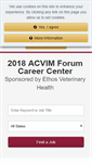 Mobile Screenshot of jobs.acvim.org